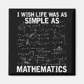 Funny Math Lehrer Mathematik Nerd Magnet (Vorne)