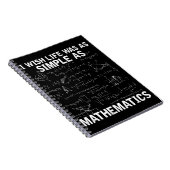 Funny Math Lehrer Mathematik Nerd Notizblock (Rechte Seite)