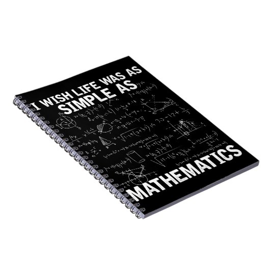 Funny Math Lehrer Mathematik Nerd Notizblock (Rechte Seite)