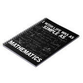 Funny Math Lehrer Mathematik Nerd Notizblock (Linke Seite)