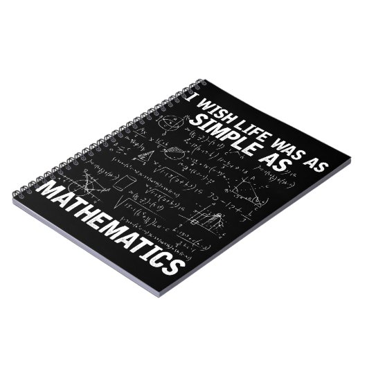 Funny Math Lehrer Mathematik Nerd Notizblock (Linke Seite)