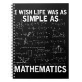 Funny Math Lehrer Mathematik Nerd Notizblock (Vorderseite)