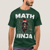 Funny Math Ninja For Mathematicseacher Student fri T-Shirt (Vorderseite)