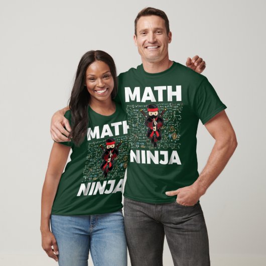 Funny Math Ninja For Mathematicseacher Student fri T-Shirt (Unisex)