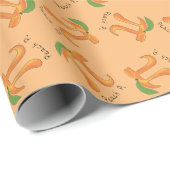 Funny Math Peach Pi Symbol Geschenkpapier (Rolleneckpunkt)