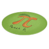 Funny Math Peach Pi Symbol Schneidebrett (Ecke)