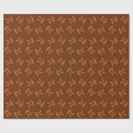 Funny Math Pecan Pi Erntedank Fall Geschenkpapier (Flach)