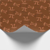 Funny Math Pecan Pi Erntedank Fall Geschenkpapier (Ecke)