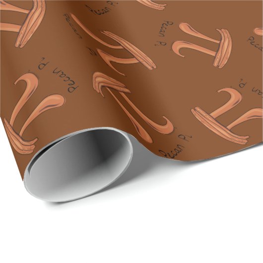 Funny Math Pecan Pi Erntedank Fall Geschenkpapier (Rolleneckpunkt)