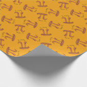 Funny Math Pecan Pi Erntedank Fall Geschenkpapier (Ecke)