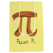 Funny Math Pecan Pi Erntedank Fall Mittlere Geschenktüte (Rückseite)