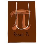 Funny Math Pecan Pi Erntedank Fall Mittlere Geschenktüte (Rückseite)