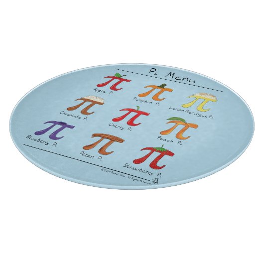 Funny Math Pi Day Menu Schneidebrett (Ecke)