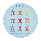 Funny Math Pi Day Menu Schneidebrett (Vorderseite)