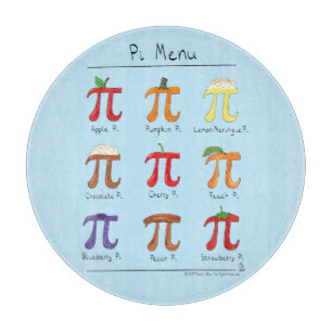 Funny Math Pi Day Menu Schneidebrett