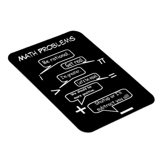 Funny Math Problems Magnet (Rechte Seite)