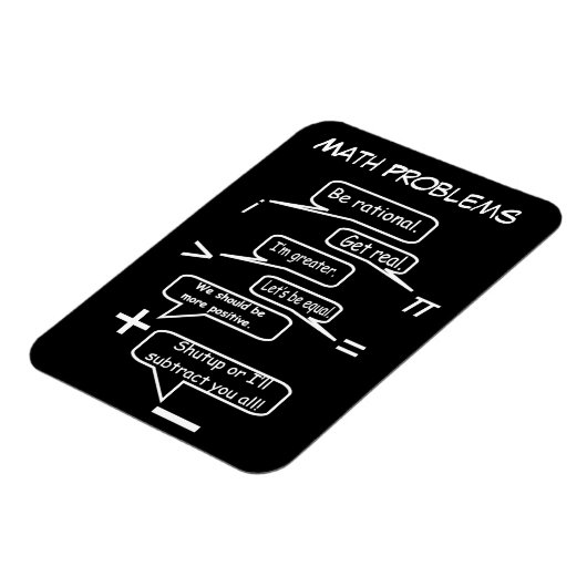 Funny Math Problems Magnet (Linke Seite)