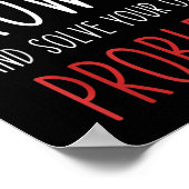 Funny Math Quote Dear Math Teacher Student Meme Fo Poster (Ecke)