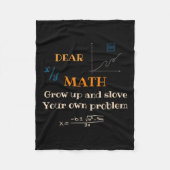 Funny Math Quote For Girls Boys Teens Men Women De Fleecedecke (Vorderseite)