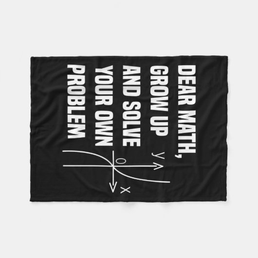 Funny Math Quote For Girls Boys Teens Men Women De Fleecedecke (Vorderseite (Horizontal))