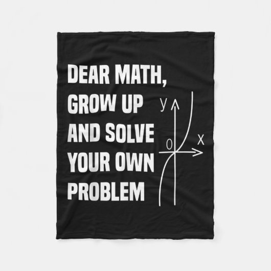 Funny Math Quote For Girls Boys Teens Men Women De Fleecedecke (Vorderseite)