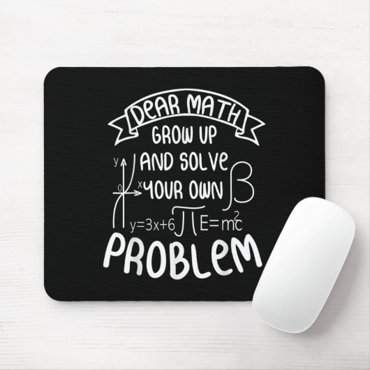 Funny Math Quote For Girls Boys Teens Men Women De Mousepad (Mit Mouse)