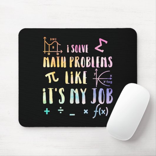 Funny Math Quote For Teacher Student Stem Geek Gif Mousepad (Mit Mouse)