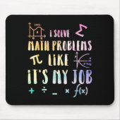 Funny Math Quote For Teacher Student Stem Geek Gif Mousepad (Vorne)