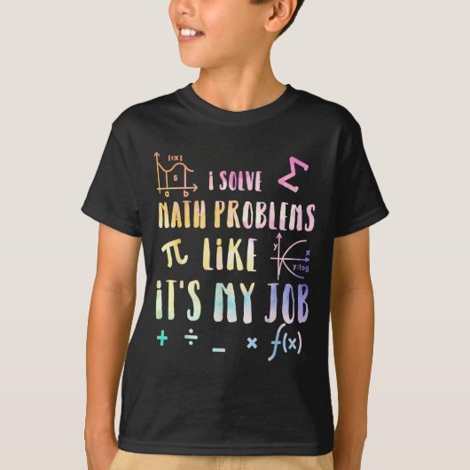 Funny Math Quote For Teacher Student Stem Geek Gif T-Shirt (Vorderseite)