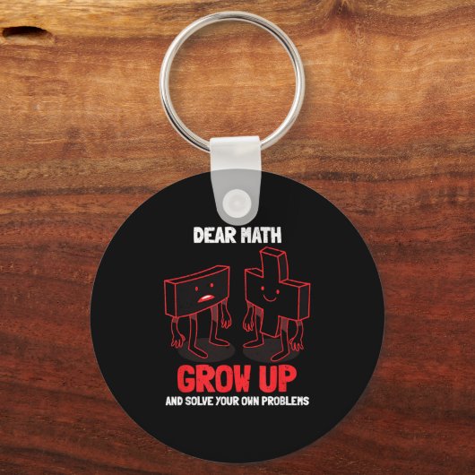 Funny Math Quote Girls Boys Teens Men Women Dear M Schlüsselanhänger (Vorderseite)