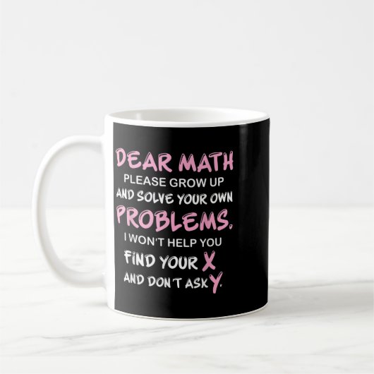 Funny Math Quote Kaffeetasse (Links)