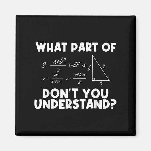 Funny Math Quote Mathematics Dear Math Teacher Sol Magnet (Vorne)