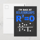 Funny Math Relationship Pun Mathe Doacher Student Postkarte (Vorne/Hinten)