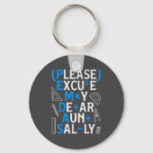 Funny Math Rules Pemdas Pun Teachers Math Day  Schlüsselanhänger (Vorderseite)