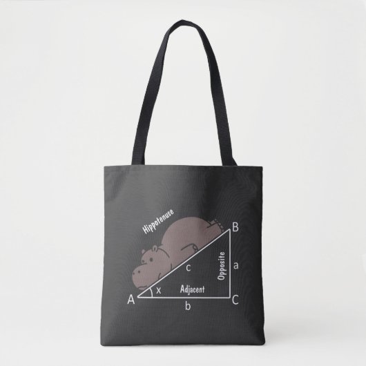Funny Math Spaß Hippotenuse Tasche (Vorderseite)