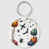 Funny Math Teacher Cartoon - Devilish Educator Schlüsselanhänger (Rückseite)