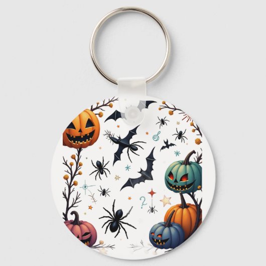 Funny Math Teacher Cartoon - Devilish Educator Schlüsselanhänger (Rückseite)