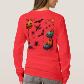 Funny Math Teacher Cartoon - Devilish Educator T-Shirt (Rückseite)
