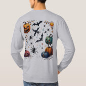 Funny Math Teacher Cartoon - Devilish Educator T-Shirt (Rückseite)