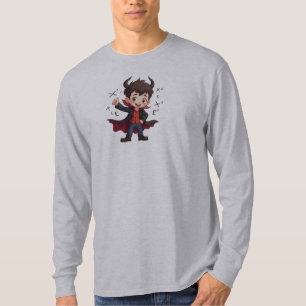 Funny Math Teacher Cartoon - Devilish Educator T-Shirt