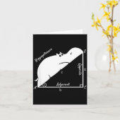 Funny Math Teacher,funny Hiptenuse,geometry Teache Karte (Gelbe Blume)