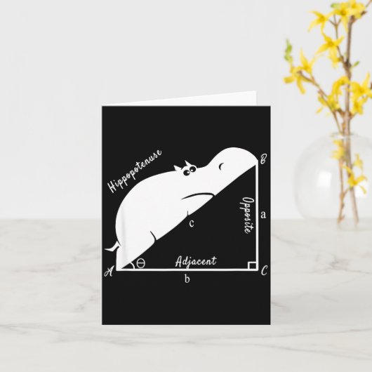 Funny Math Teacher,funny Hiptenuse,geometry Teache Karte (Gelbe Blume)