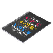 Funny Math Teacher Humor Algebra Mathematics Joke Notizblock (Linke Seite)