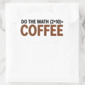 funny Math Teacher Humor Meme Pun Ovaler Aufkleber (Tasche)