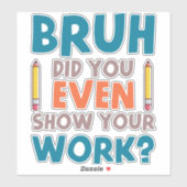 Funny Math Teacher Joke Fun Beste Math Quotes Aufkleber (Blatt)