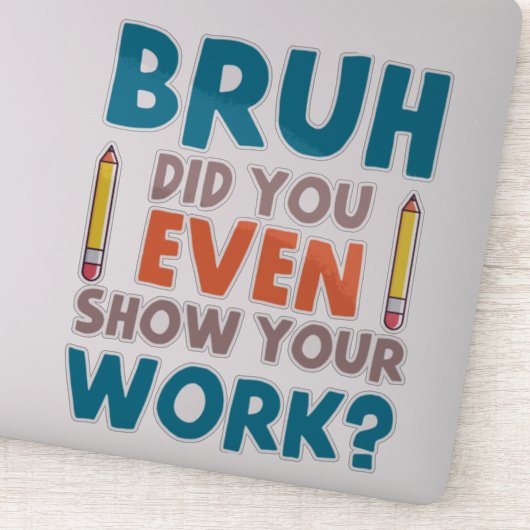 Funny Math Teacher Joke Fun Beste Math Quotes Aufkleber (Detail)