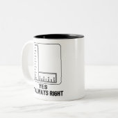 Funny Math Teacher Joke Fun Beste Math Quotes Zweifarbige Tasse (Vorderseite Links)