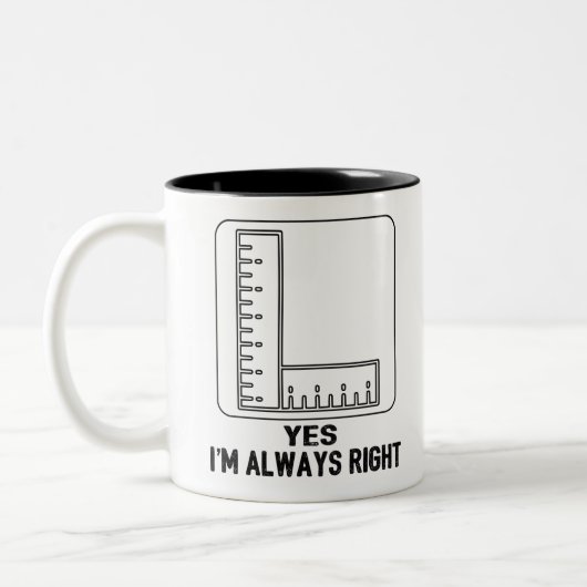 Funny Math Teacher Joke Fun Beste Math Quotes Zweifarbige Tasse (Links)