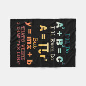 Funny Math Teacher Joke Funny Beste Math Quotes Fleecedecke (Vorderseite (Horizontal))