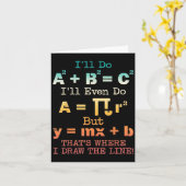Funny Math Teacher Joke Funny Beste Math Quotes Karte (Gelbe Blume)